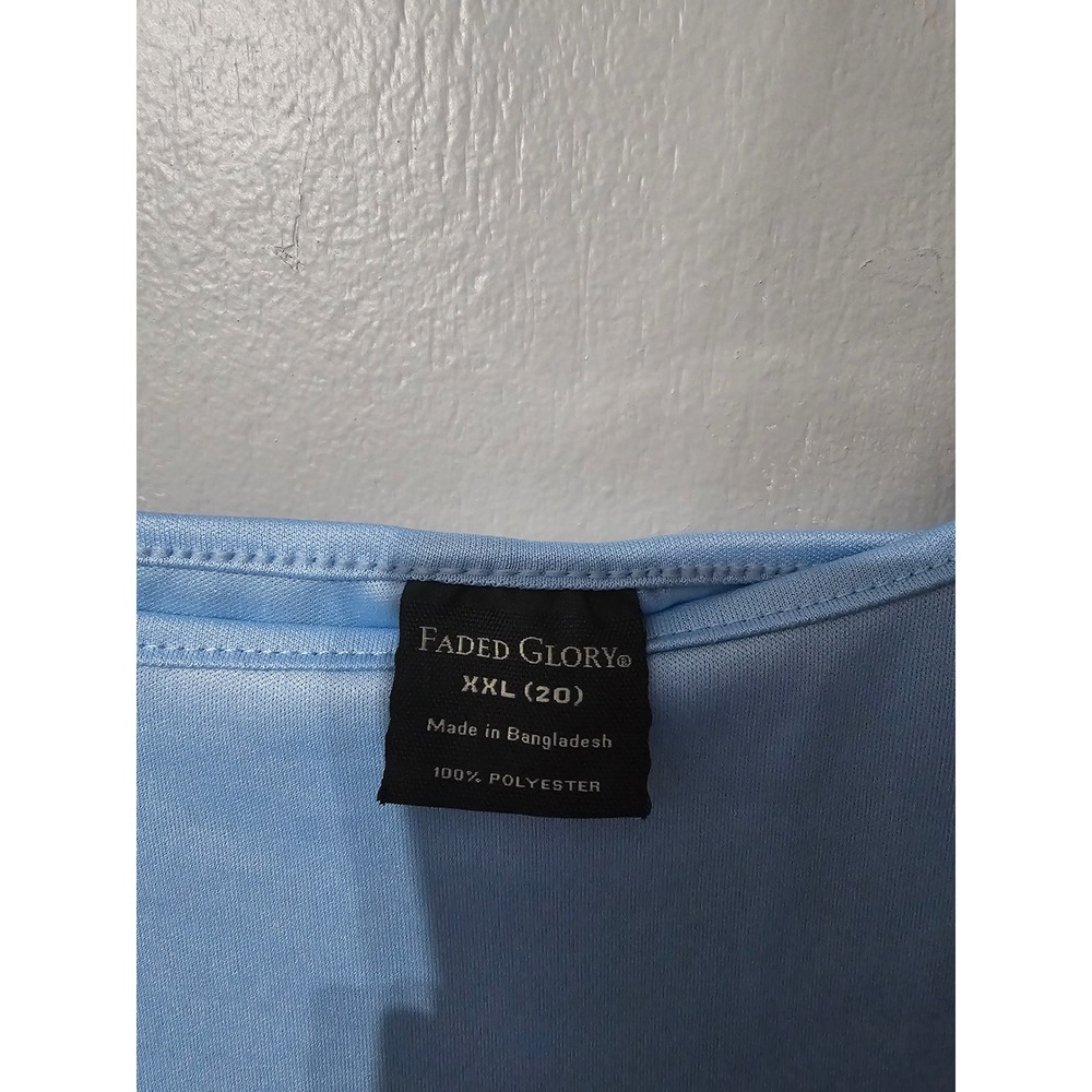 Faded Glory Women's Light Blue Spaghetti Strap Tank Top Size XXL - Picture 3 of 3
